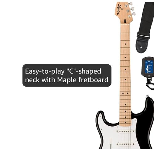 Amazon.com: Fender Squier Sonic Stratocaster Left-Handed - Black